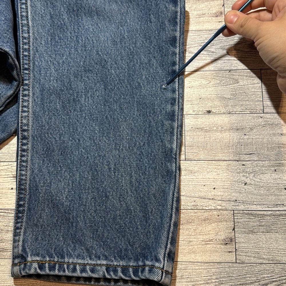 🌻 Vintage Levi's 550 Kids Medium Wash Relaxed Fit Boys Jeans* size 12 Classic - Picture 9 of 9
